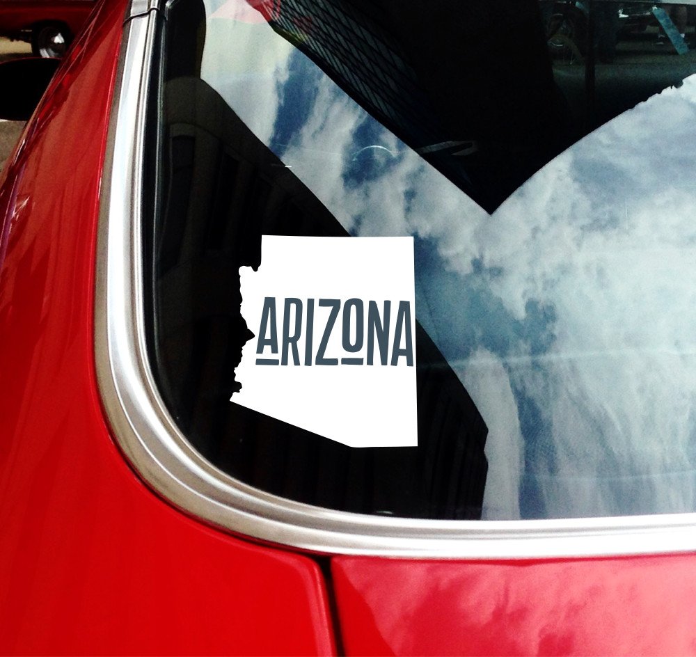 Arizona State Car Decals - Premium Vinyl Stickers for Cars, Trucks & Windows | USA Made | Perfect for Road Trips, State Pride & Personalization