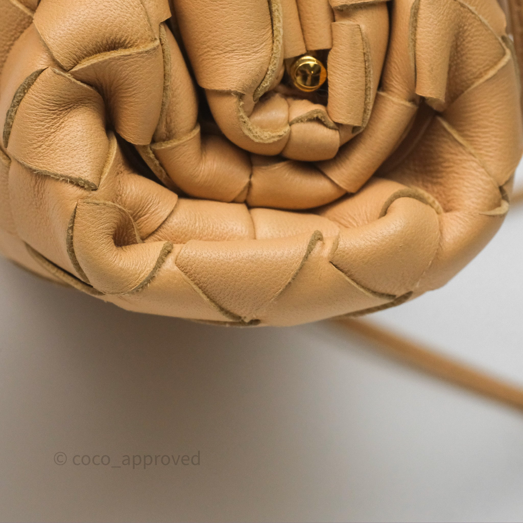 Bottega Veneta Mini Pouch Intrecciato Lambskin Crossbody Bag in Beige | Luxury Leather Clutch for Women | Perfect for Evening Parties, Date Nights & Special Occasions