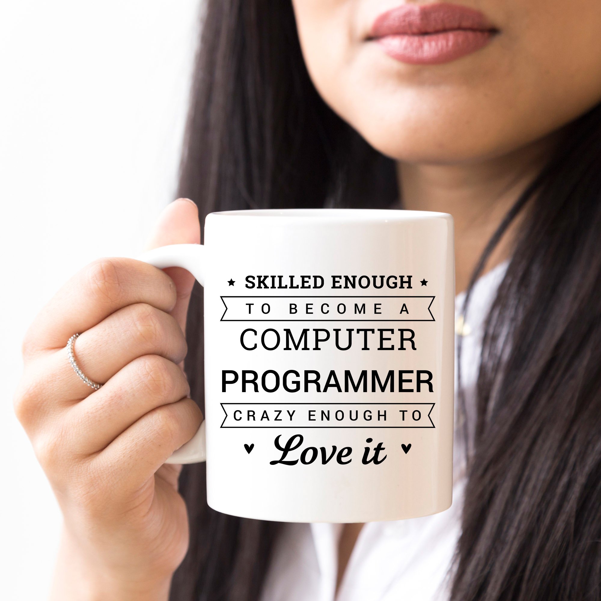 Funny Computer Programmer Coffee Mug - 11oz Ceramic Cup with Humorous Coding Quotes - Perfect Gift for Software Developers, Engineers & Tech Nerds - Great for Office, Home or Coding Marathons