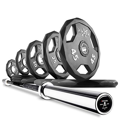 11) BAR and 185 lb Set