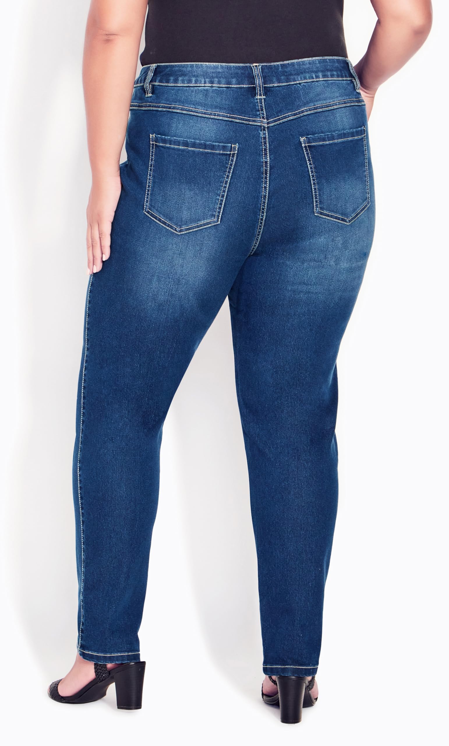 Plus Size Women's Skinny Jeans - Stretch Denim for Comfort & Style | Perfect for Casual Wear, Office & Date Nights
