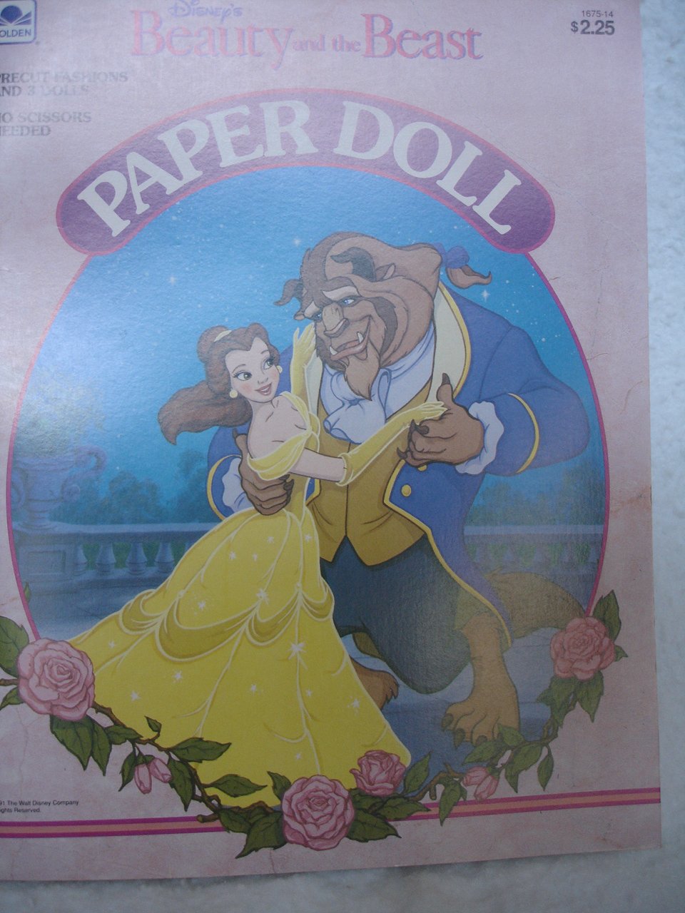 Beauty and the Beast Paper Dolls Set by Golden Books | Disney Princess Collectible Toy for Kids, Gift for Girls, Party Favors & Playtime Fun