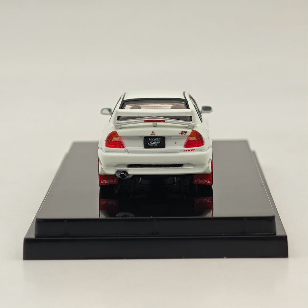 1/64 Scale Mitsubishi Lancer GSR Evolution VI (CP9A) 1999 Diecast Model Car - White | Hobby Japan HJ642033AW | Collectible Toy Car for Display & Racing Scenes