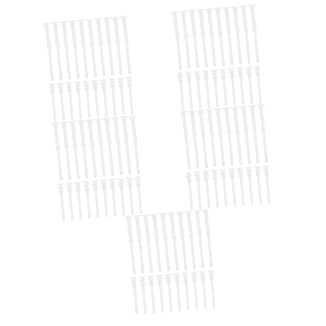 ULTECHNOVO 100 Pcs Computer Case Glue Nails Kit - Rivets, Fan Screws & Shock Absorption Pins for PC Builds - White Silicone Rubber Fasteners for Computer Components & DIY Repairs | Perfect for PC Assembly, Case Modding & Hardware Maintenance