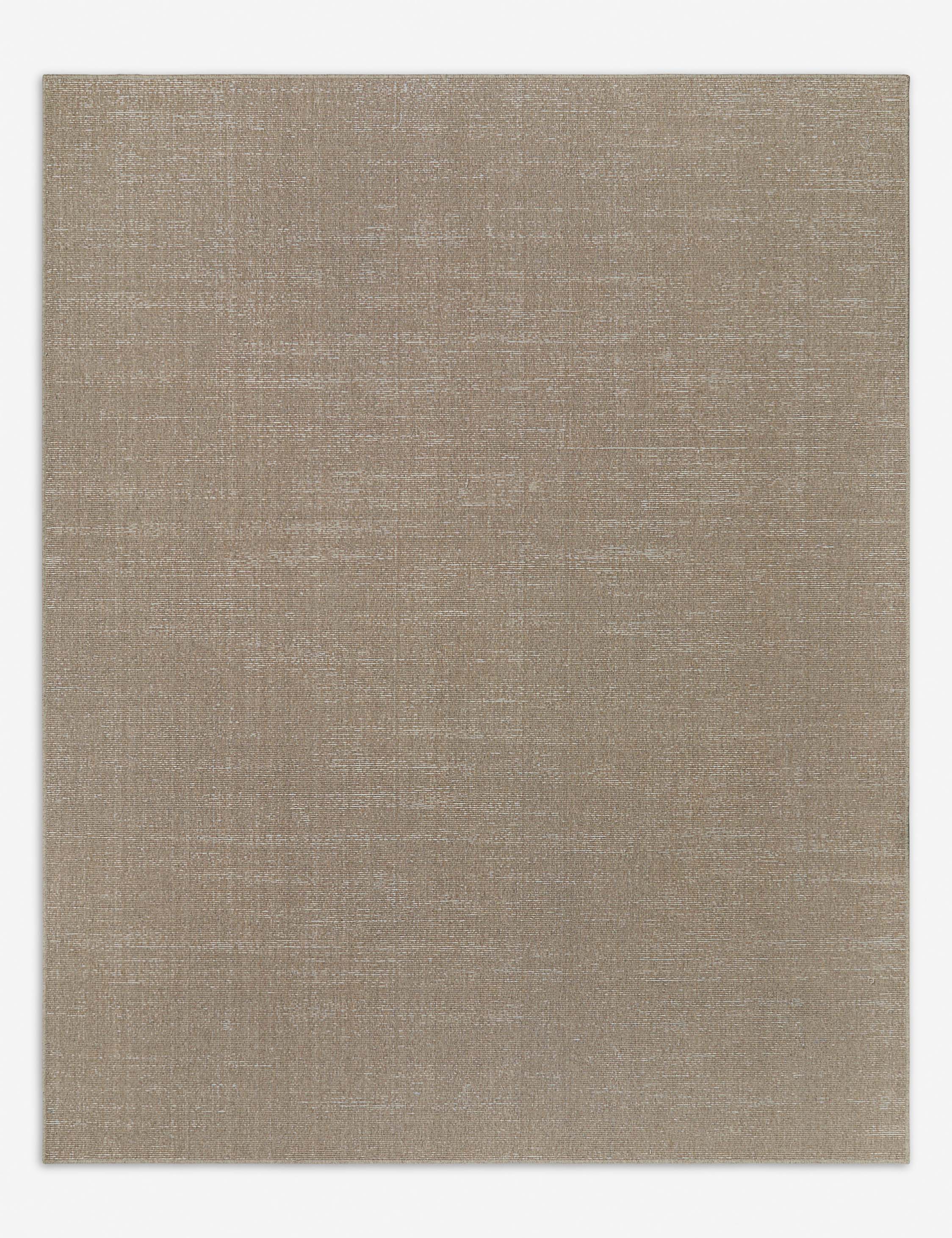 Handmade Custom Polina Flatweave Wool Rug in Weathered Oak - Vintage Style Area Rug for Living Room, Bedroom & Home Decor