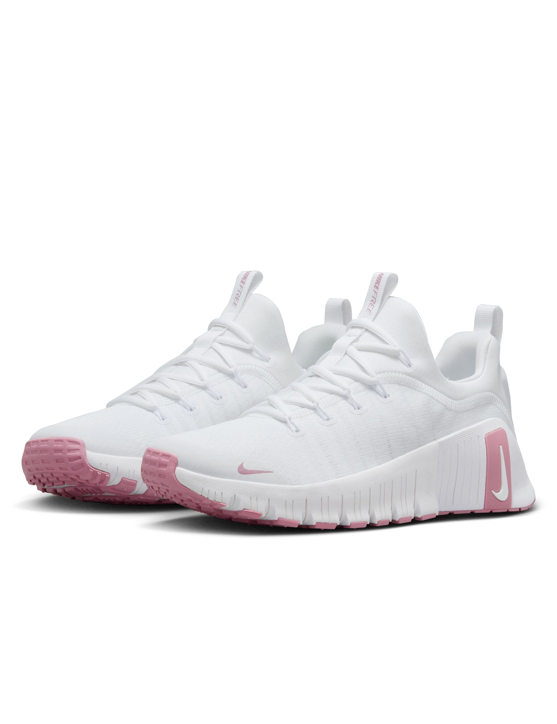 Nike Free Metcon 6 Training Shoes - White/Elemental Pink | CrossFit, Gym & Weightlifting Workouts for Men & Women