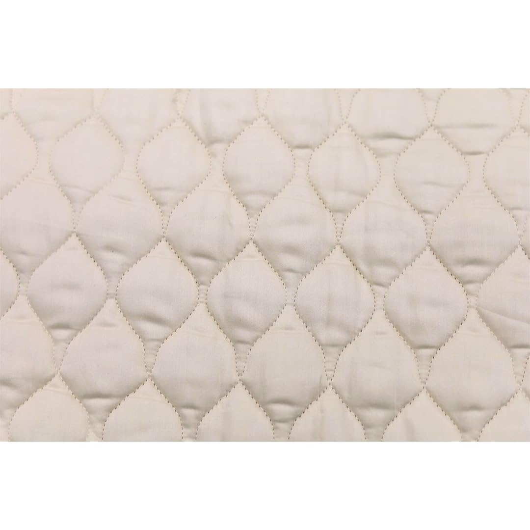 Organic Cotton Crib Mattress Pad - GOTS Certified, Hypoallergenic & Breathable (18x36 Inches) - Unbleached, Machine Washable for Baby Boys & Girls - Perfect for Nursery, Daycare & Travel Cribs
