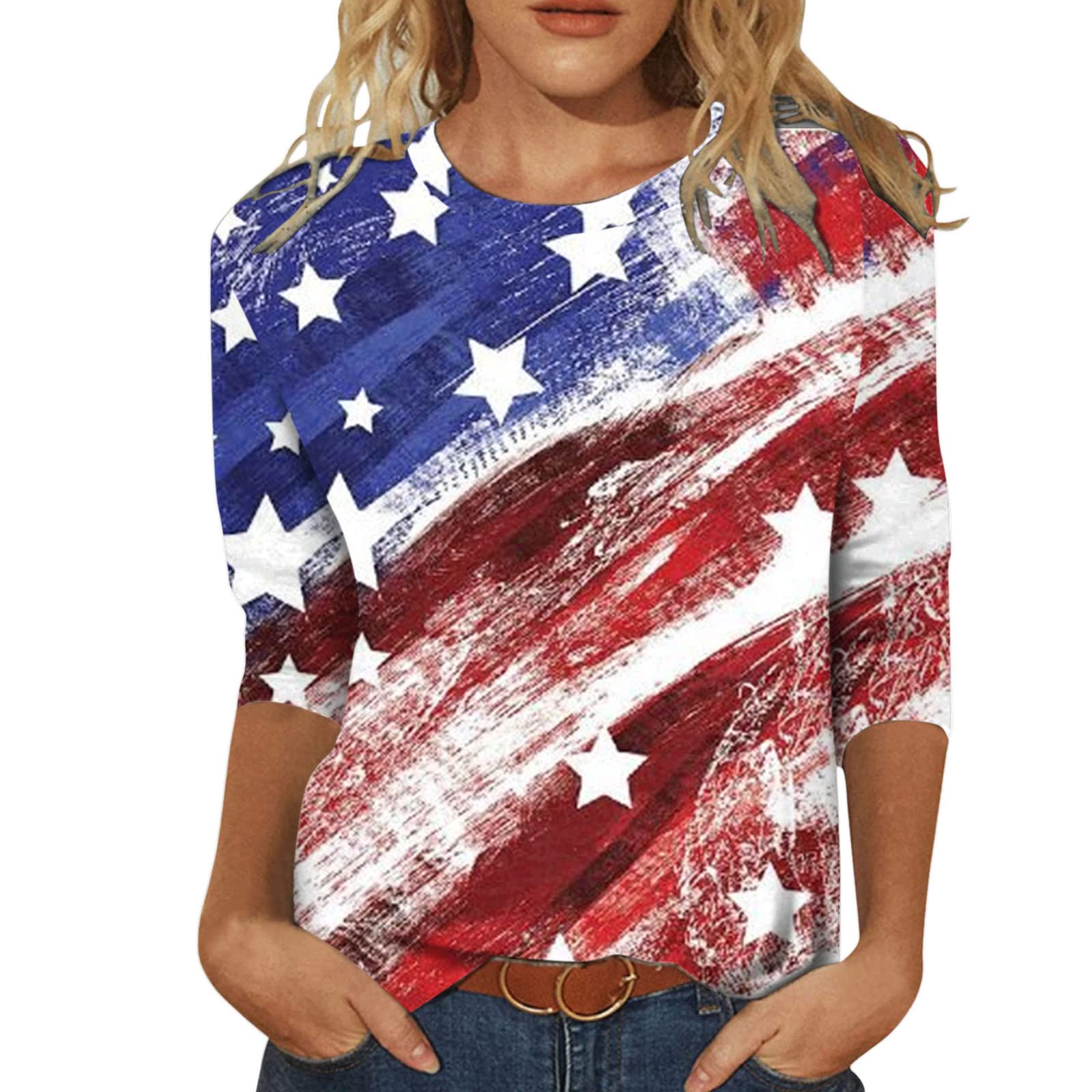 Women's Summer Printed Short Sleeve Tank Top - Casual Tunic Blouse for Beach, Yoga & Everyday Wear | Trendy Women's Clothes & Fashion Tops