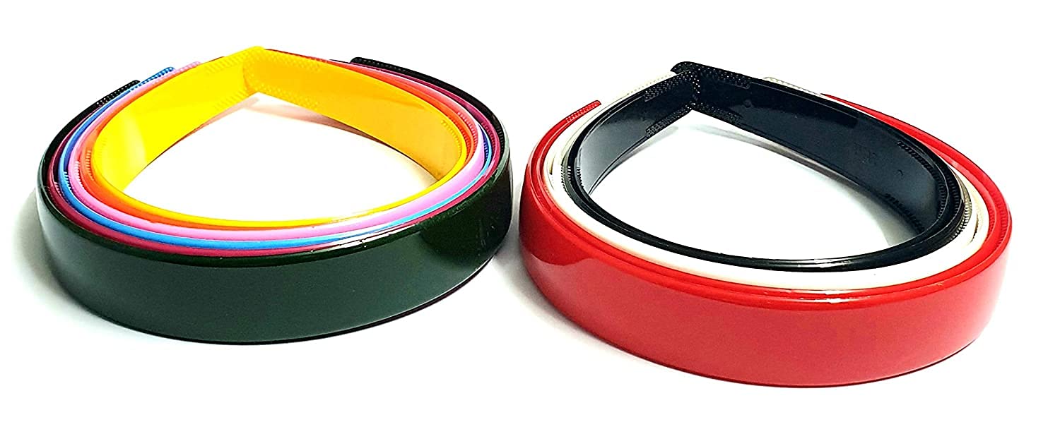 Non-Slip Wide Plastic Headbands with Teeth for Women & Girls - 6 Pack Multi-Color Hair Accessories - Perfect for DIY Crafts, Salon Styling, and Everyday Wear