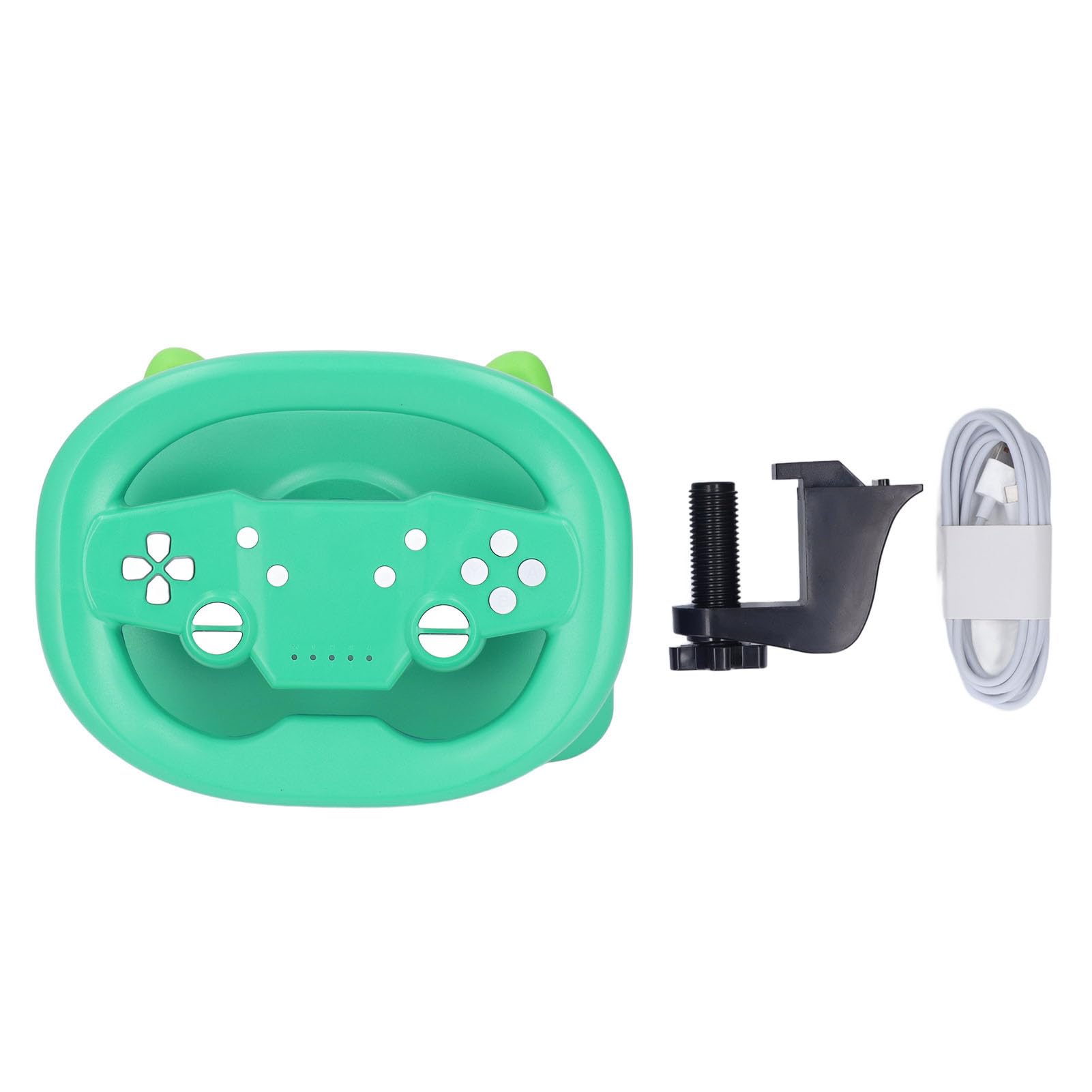 Game Steering Wheel with Cold LED Light - Wired Dual Mode Driving Controller for PC & PS3 - Perfect for Racing Games and Simulation Driving