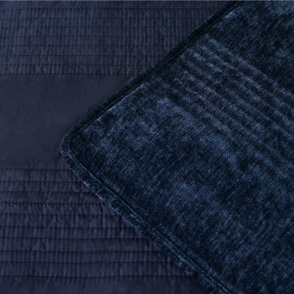 Cyrano Indigo Coverlet Set - Queen & King Size Bedding - Soft & Breathable for All Seasons - Perfect for Master Bedroom, Guest Room, or Hotel Decor