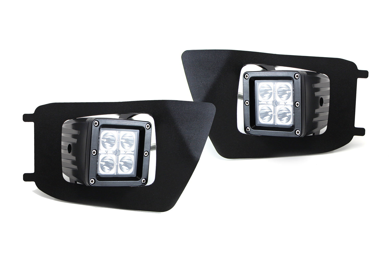 40W CREE Cubic LED Fog Lights with Mounting Bracket, Bezel & Wiring Kit - Compatible with 2012-2015 Toyota Tacoma | Off-Road, Night Driving & Foggy Weather Use