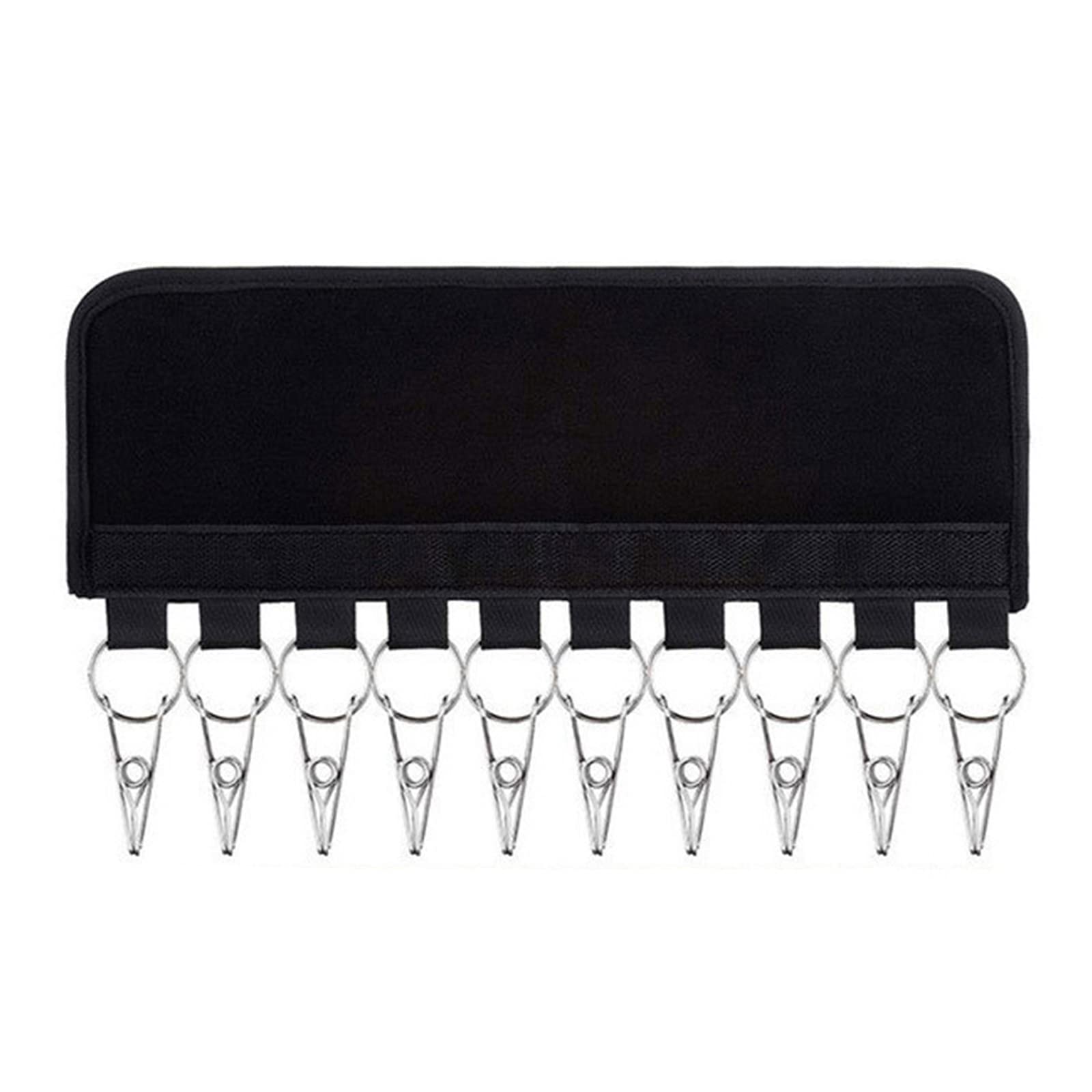 Foldable Cap Organizer Hanger - 10 Holder Clips for Baseball Hats, Ball Caps, Winter Beanies & Scarves | Wall & Closet Storage Solution | Space-Saving Hat Display for Bedroom, Dorm & Entryway Organization