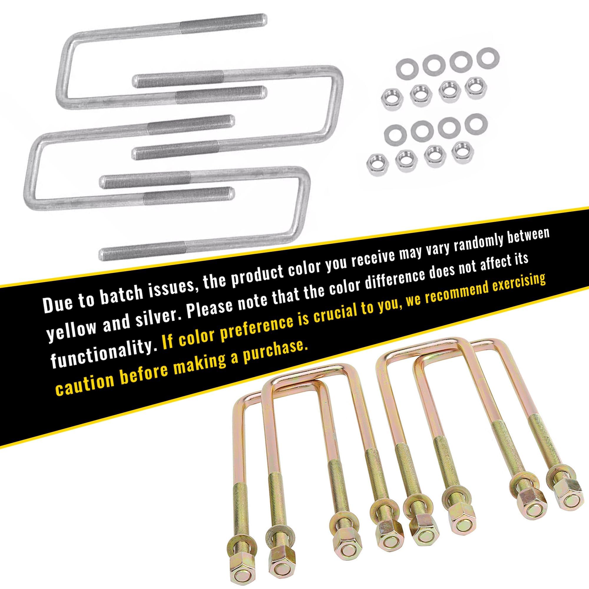Chevy Silverado U-Bolts 2.5