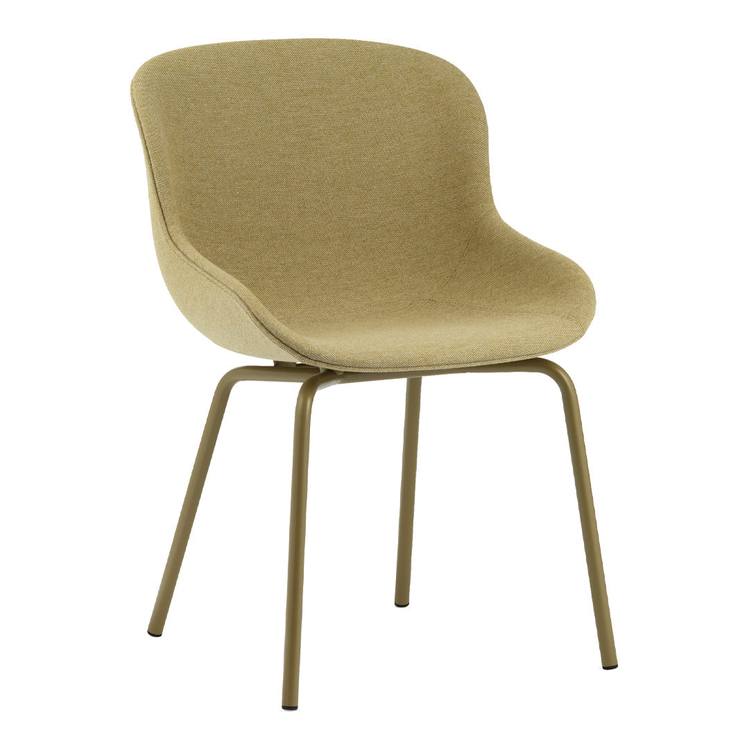 Stylish Hyg Side Chair with Steel 4 Legs & Upholstered Seat - Perfect for Dining Room, Office or Living Room Decor