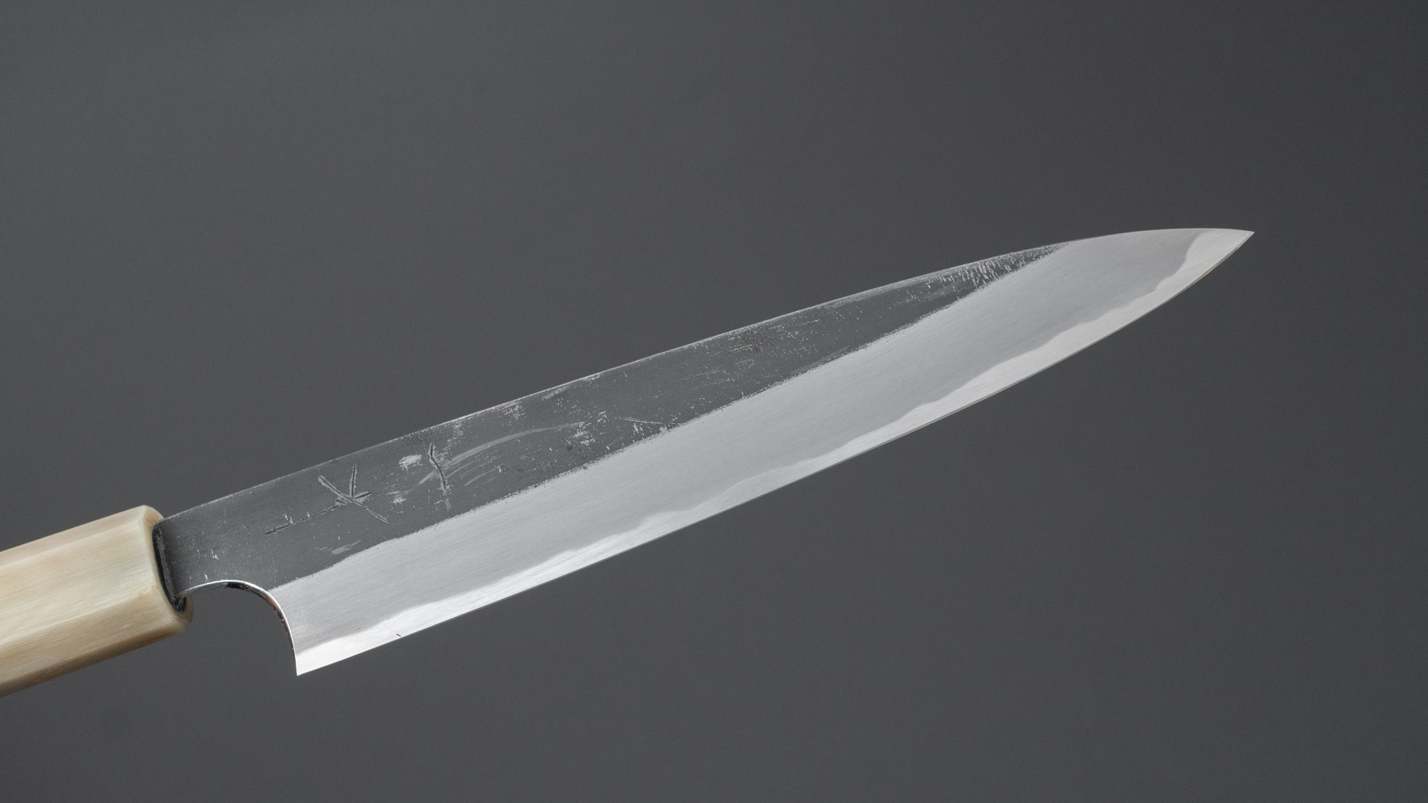Hitohira Togashi Blue #2 Kurouchi Petty Knife 165mm - Japanese Chef Knife with Ebony Wood Handle - Perfect for Precision Slicing, Peeling & Garnishing Vegetables, Fruits & Boneless Meats