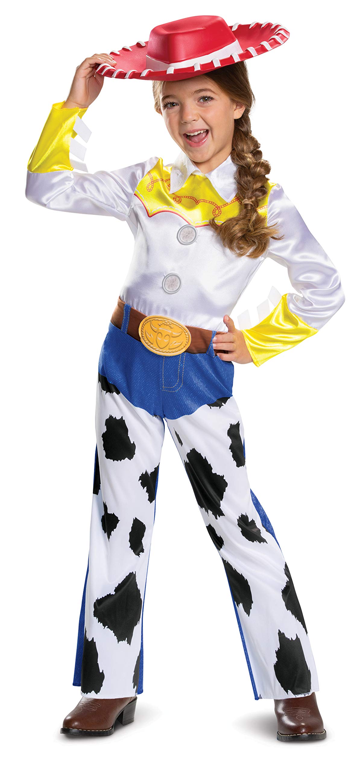 Jessie Girls Costume from Toy Story 4 - Official Disney Character Outfit for Halloween, Cosplay & Dress-Up Parties (Style #23532) - Perfect for Kids' Birthday Parties, Theme Events & Disney Fans Collection