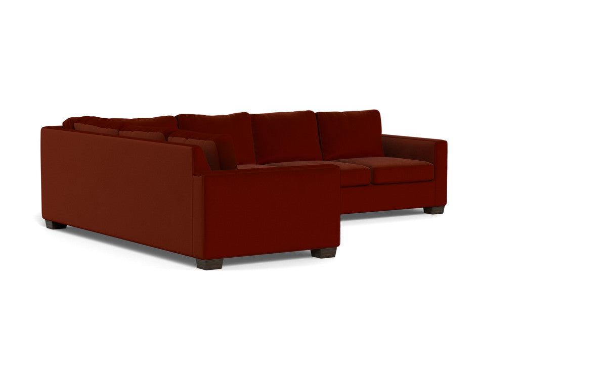 Track 121 Left Corner Sectional Sofa - Modern L-Shaped Couch for Living Room, Family Room & Home Theater - Comfortable Fabric Sectional with Chaise Lounge