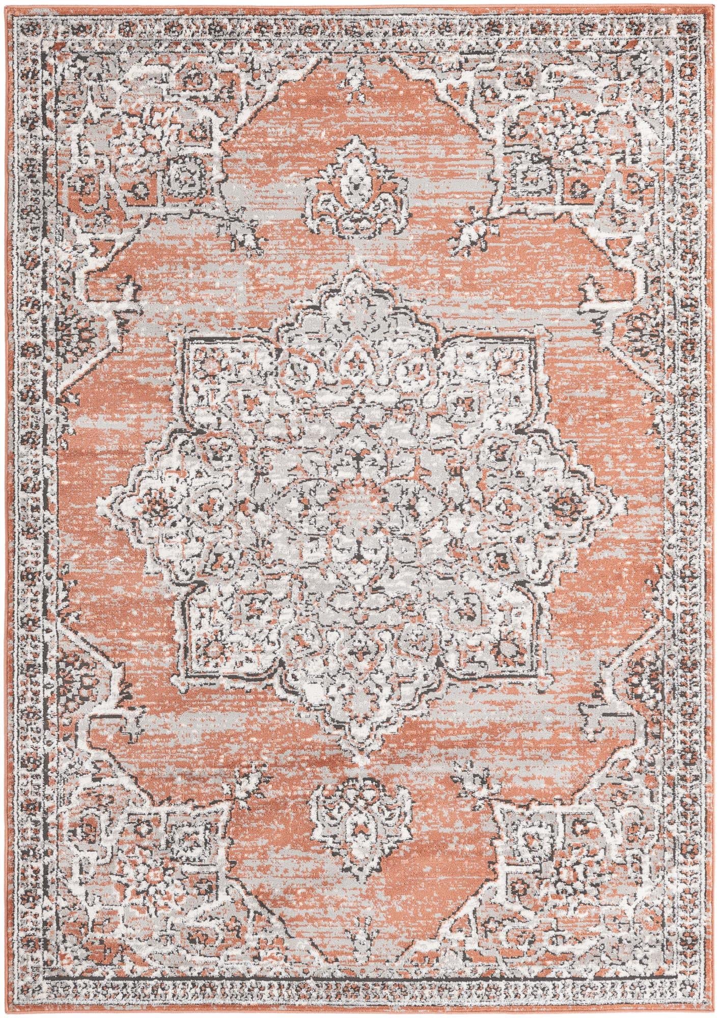 Unique Loom Nyla Collection Modern Area Rug - Smile Design (5'3