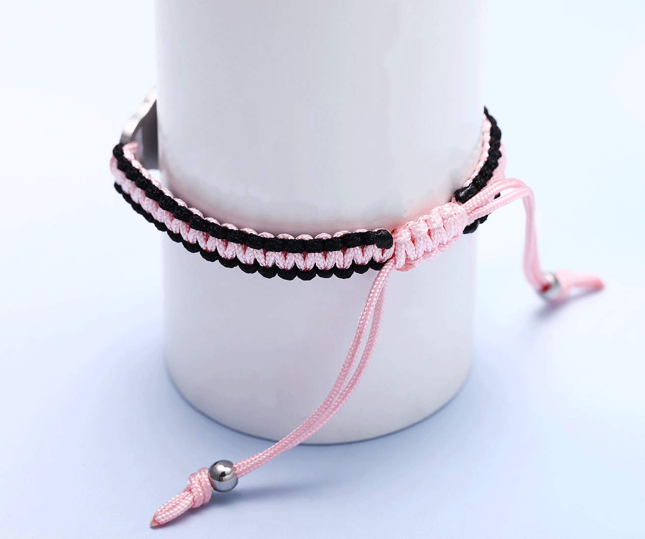 Custom Medical Alert Bracelets for Women - Free Engraving, Adjustable 6.5-8.5 Inches, Nylon Handmade Braided Rope ID Bracelet - Perfect for Allergies, Diabetes & Emergency Medical Identification