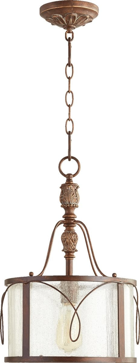 12W Salento 1-Light Vintage Copper Pendant Light - Perfect for Kitchen Island, Dining Room, or Entryway Lighting