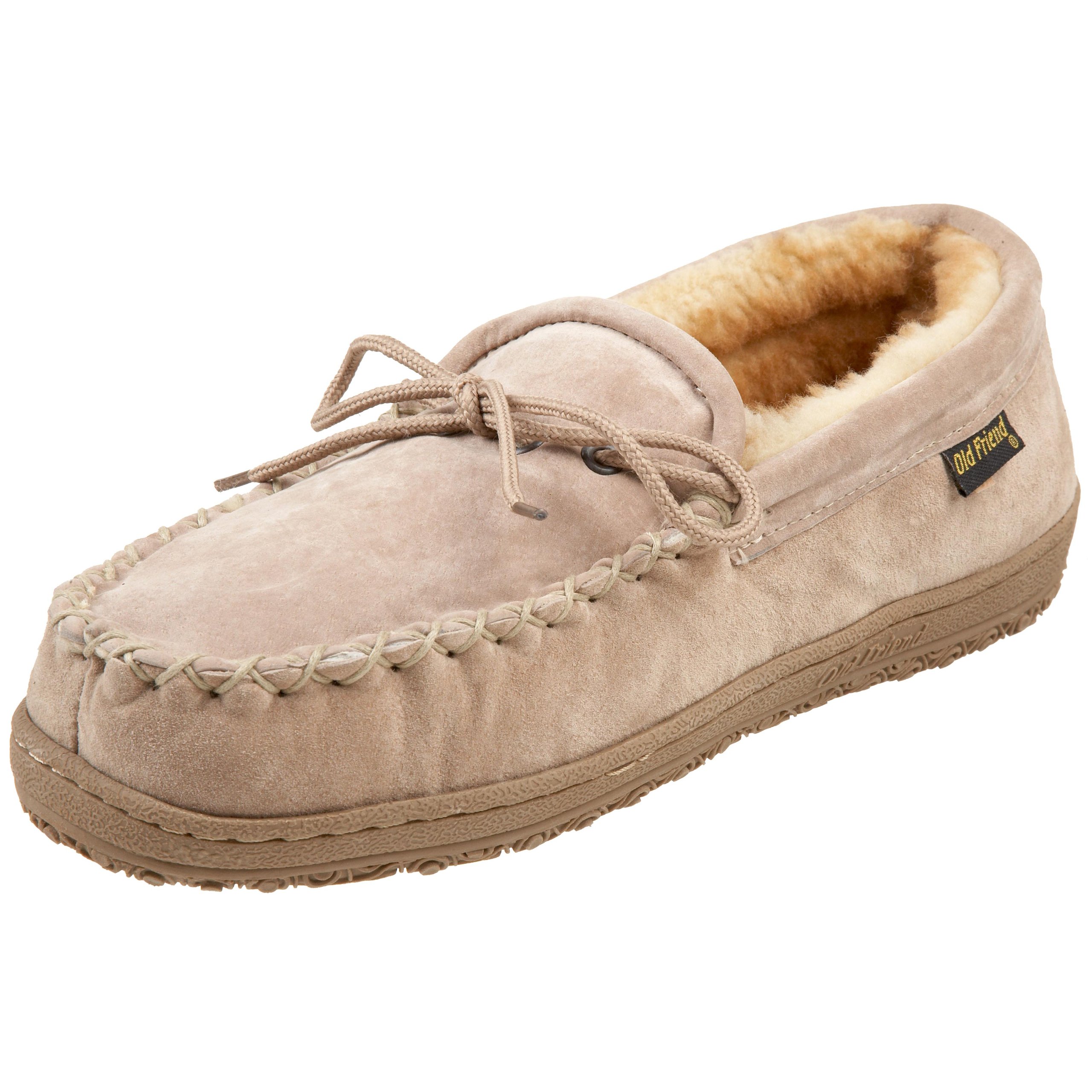 Old Friend Men's Moccasin Slippers - Soft Indoor/Outdoor House Shoes for Comfort & Relaxation at Home, Office or Travel