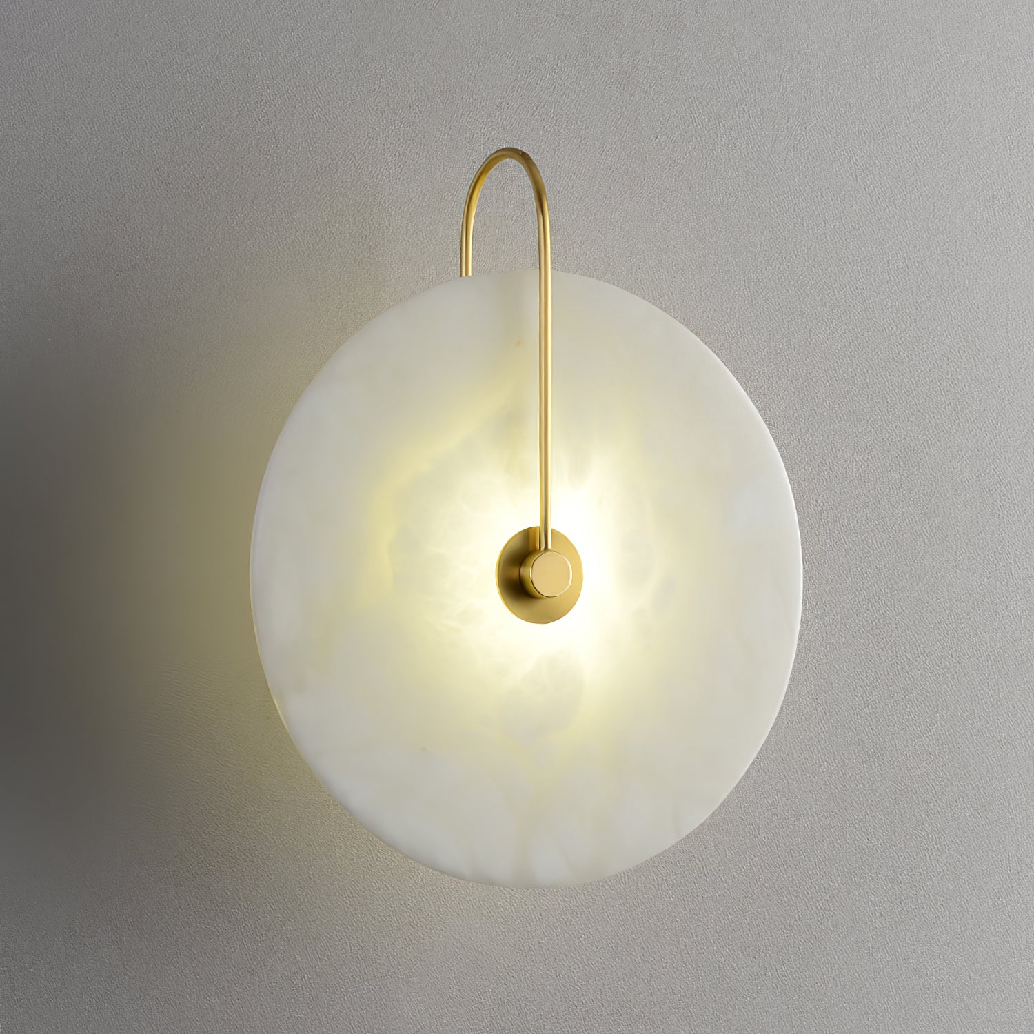 Alabaster LED Wall Lamp - Modern Dimmable Sconce Light for Bedroom, Living Room & Hallway - Energy Efficient Home Decor Lighting