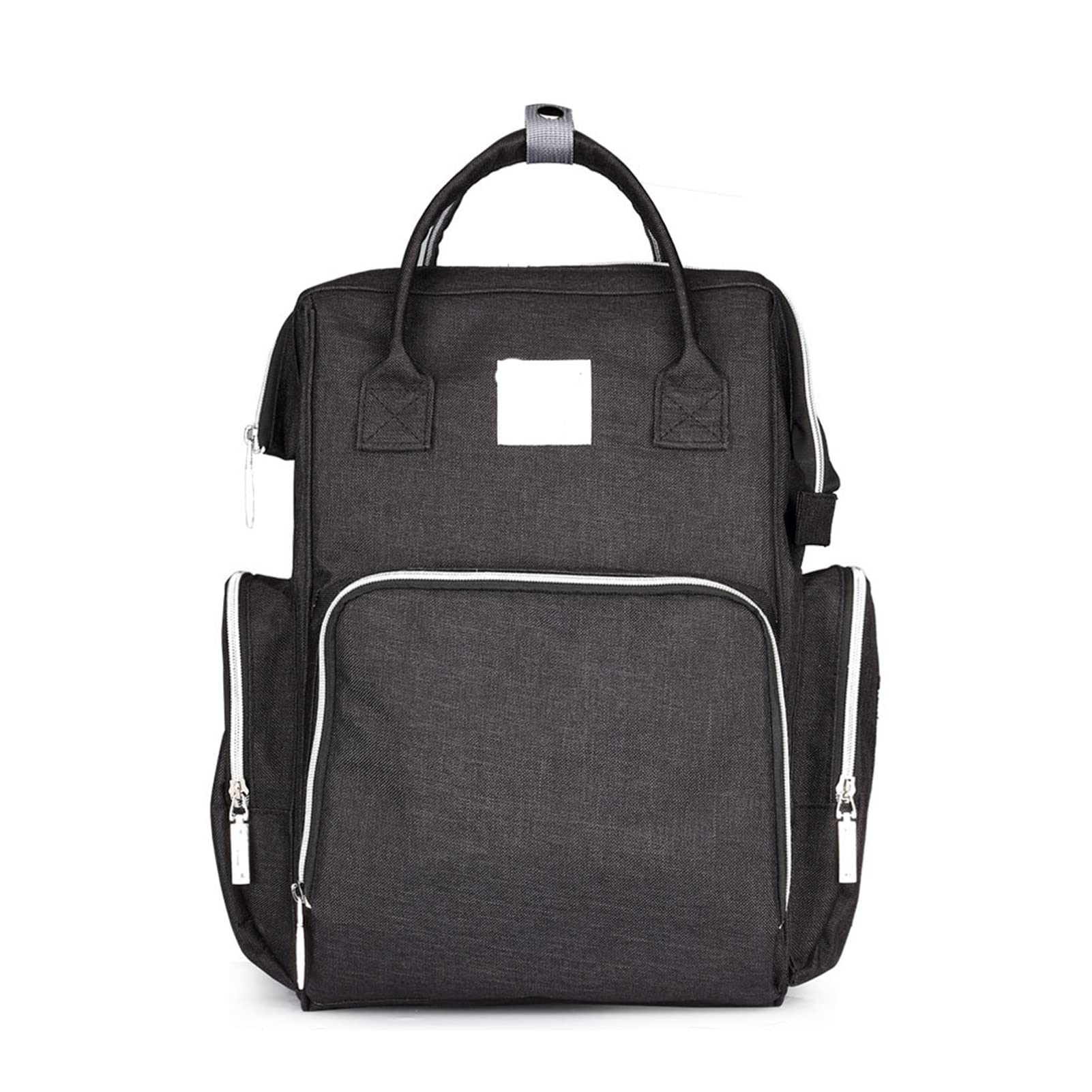 HUACHEN-LS Large Capacity Baby Diaper Backpack - Waterproof Maternity Diaper Bag for Travel, Nursing & Baby Care | Multi-Pocket Organizer for Diapers, Wipes & Essentials | Perfect for Daycare, Outings & Hospital Visits (Black)