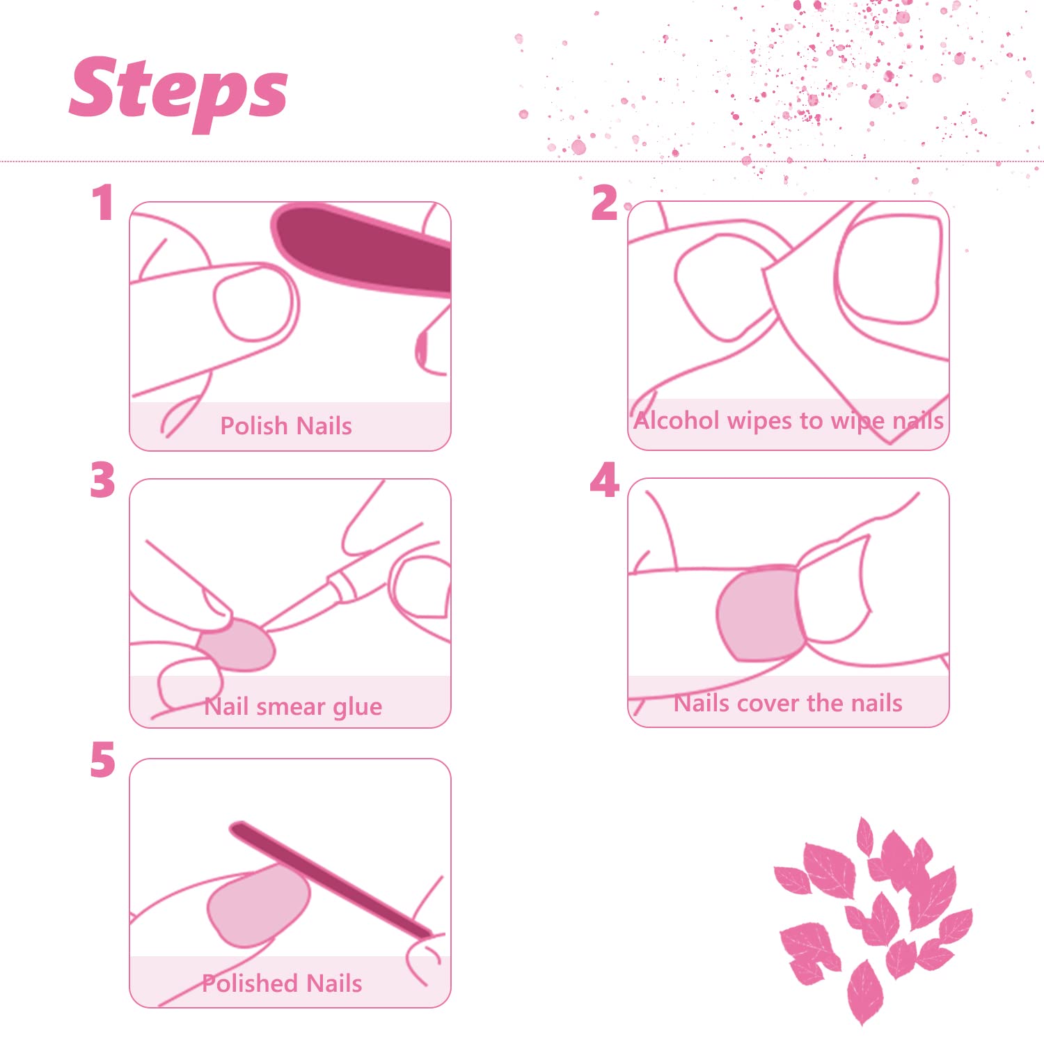 24PCS Pink Heart Press On Nails - Long Coffin Ballerina Fake Nails with Gradient Design, Acrylic Stick On Nails for Women, DIY Manicure Kit (Style A2-FSAXJP) | Perfect for Valentine's Day, Date Night & Special Occasions
