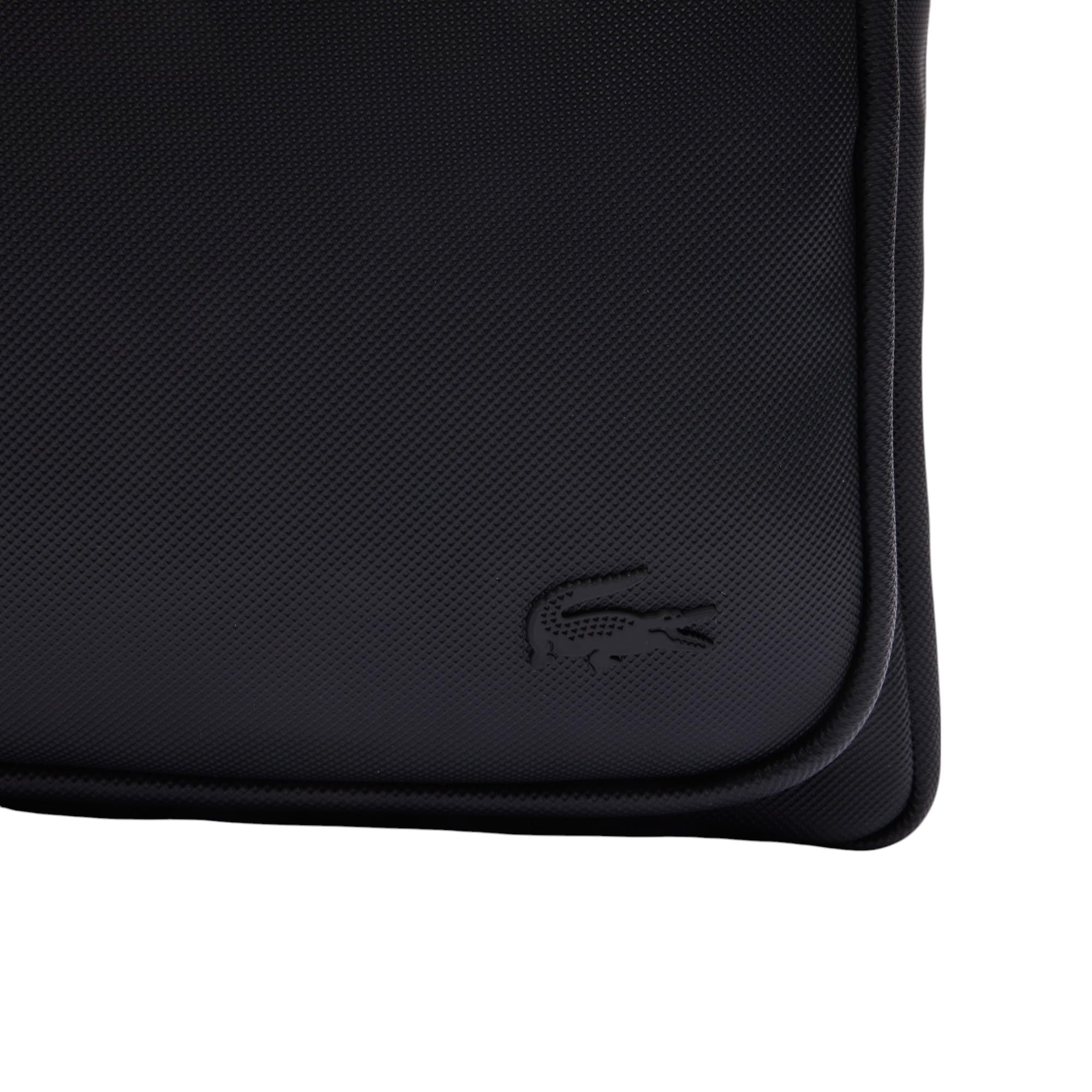 Lacoste Men's Classic Laptop Pocket Backpack - Stylish Black One Size Backpack for Work, School & Travel | Water-Resistant & Durable Design
