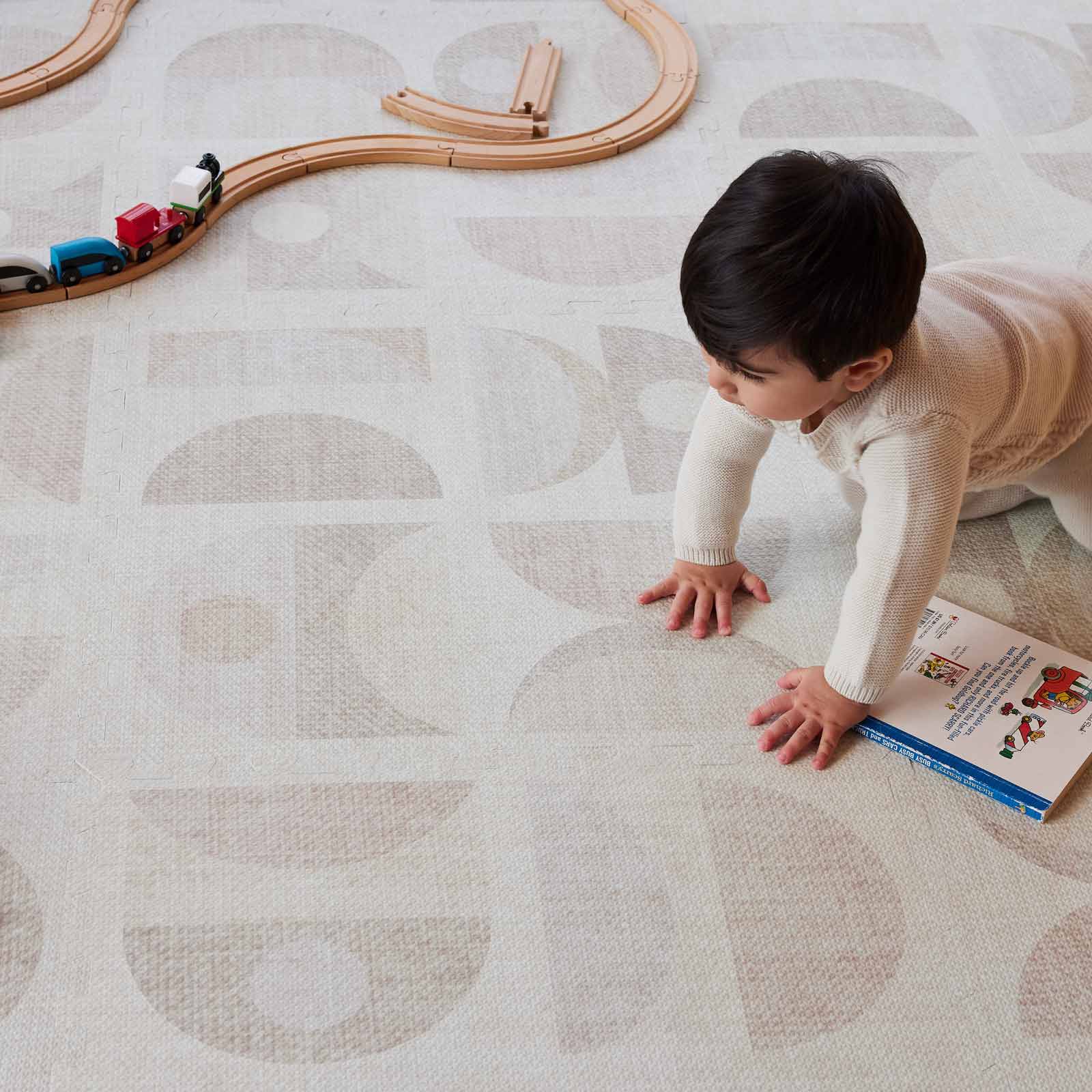 Little Nomad Play Mat | Luna - Non-Toxic Baby Play Mat for Crawling & Tummy Time | Soft & Safe Floor Mat for Nursery, Playroom & Daycare | Eco-Friendly & Machine Washable