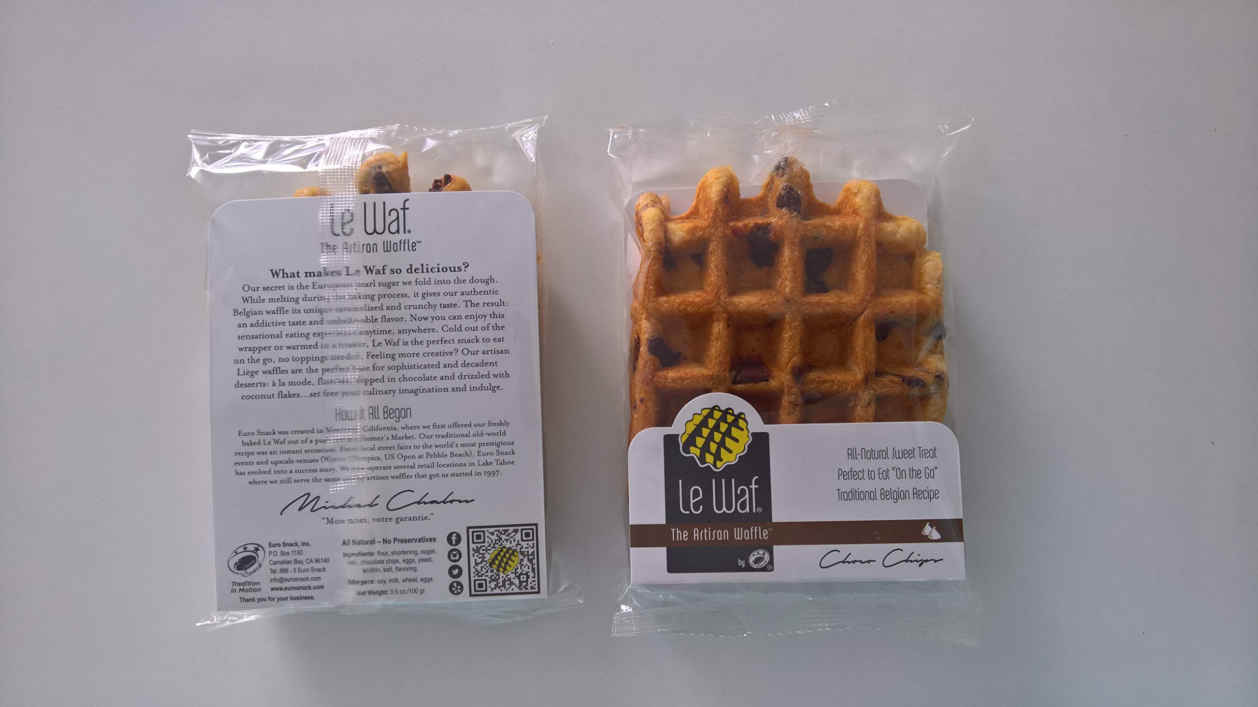 Artisan Belgian Liege Waffles with Cinnamon & Pearl Sugar - 16 Pack | Authentic Sweet Breakfast Pastries | Perfect for Brunch, Coffee Pairing & Dessert