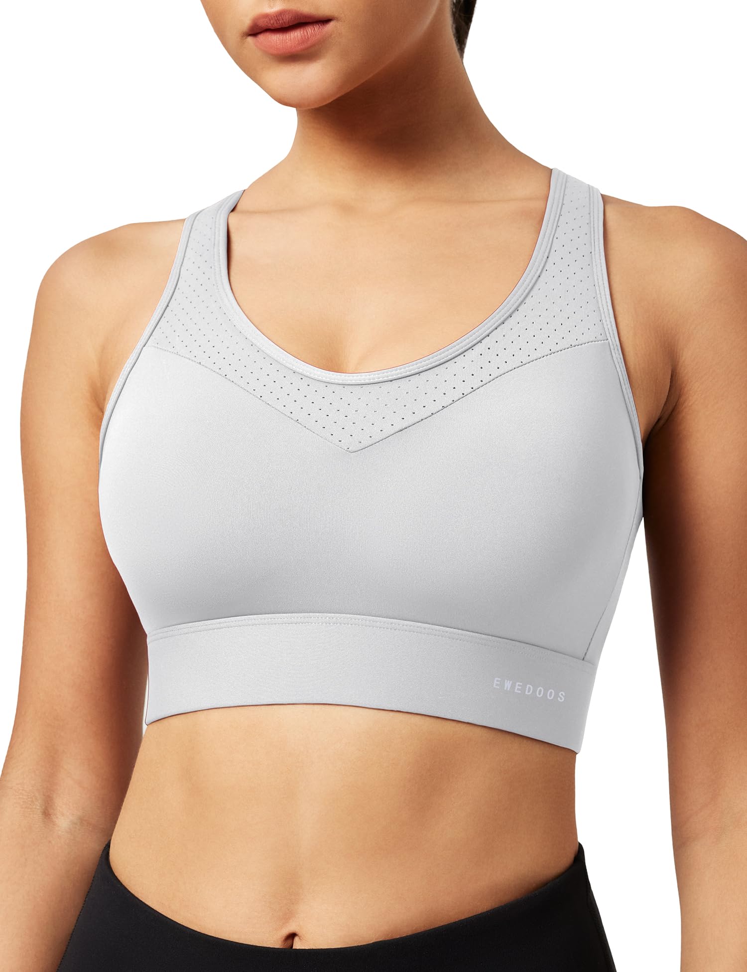 High Impact Sports Bras for Women - Maximum Support Push Up Workout Running Bra for Large Bust - Racerback Design for Gym, Yoga & Active Lifestyle