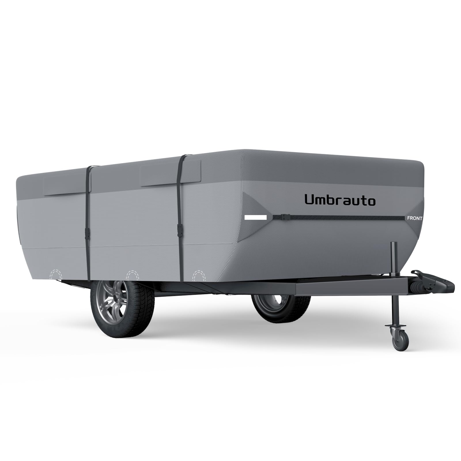 Upgraded 7-Layer Waterproof Pop Up Folding Camper Cover for 12'-14' Trailers - Extra Thick Polypropylene Breathable Ripstop Tent Trailer Cover - Perfect for Camping, RV Trips & Outdoor Adventures