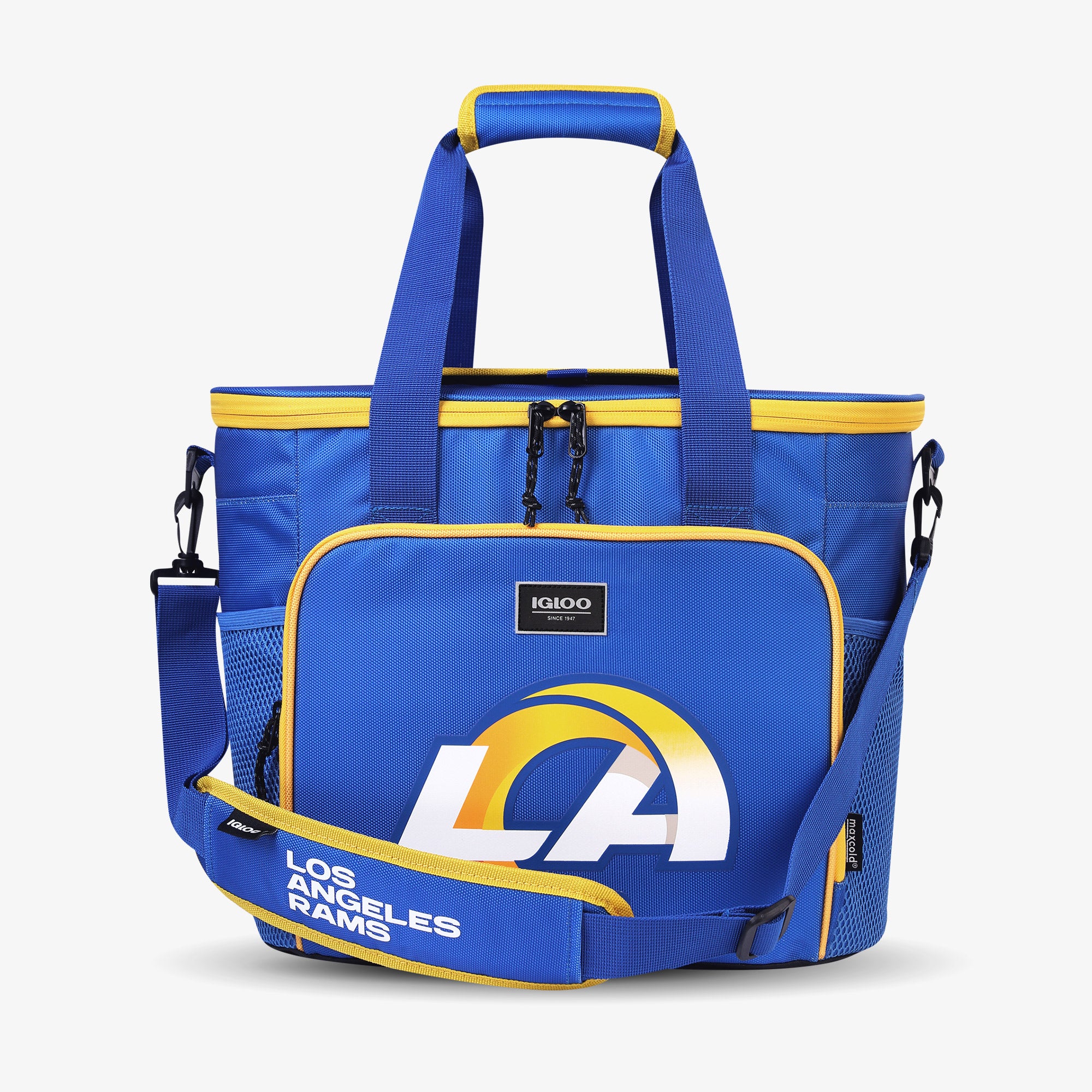 Los Angeles Rams NFL Team Logo Insulated Tailgate Tote Bag - Perfect for Game Day, Picnics, and Outdoor Events
