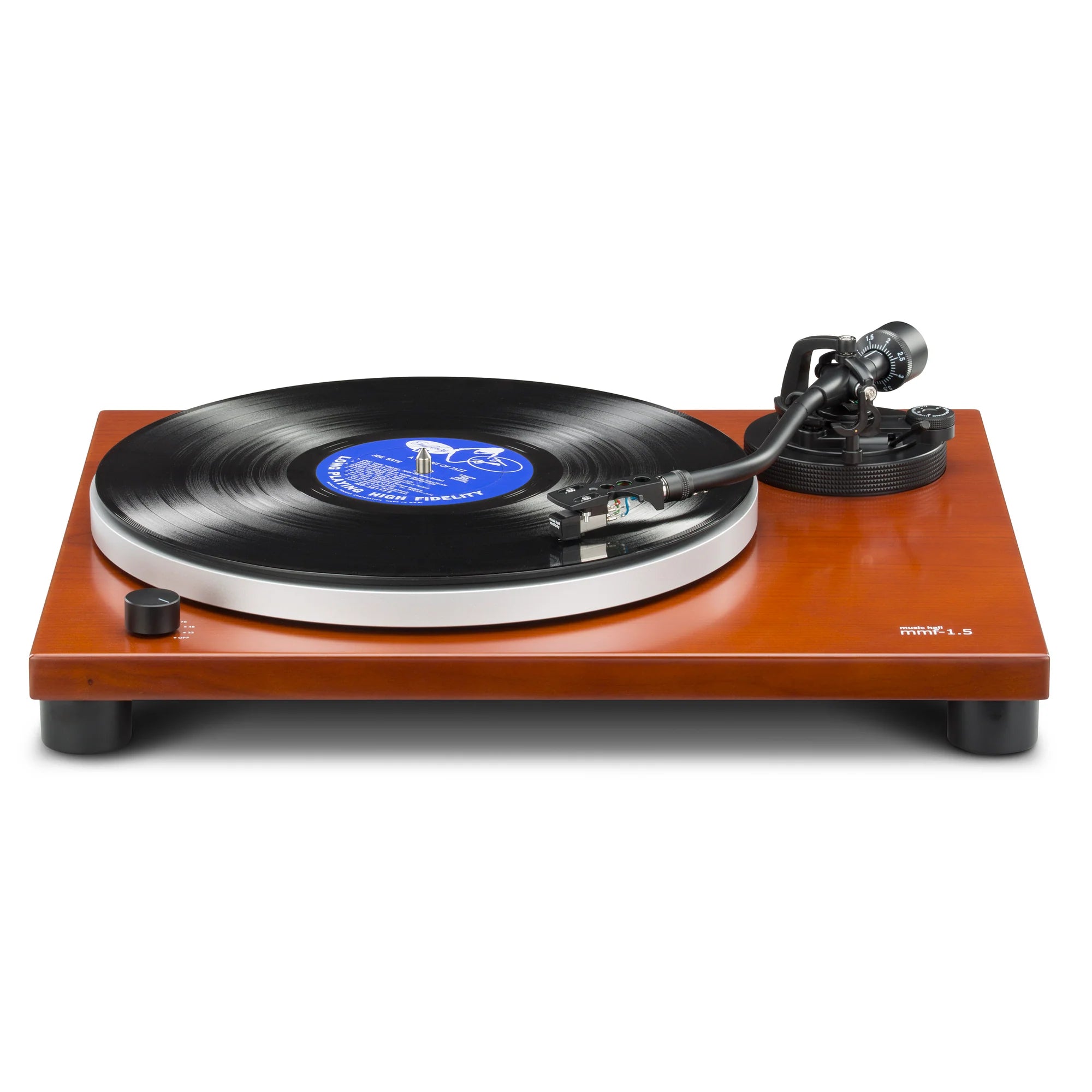 Music Hall MMF 1.5 Turntable - Belt Drive Vinyl Record Player with Built-in Preamp | Perfect for Home Listening, DJing & Audiophile Collections
