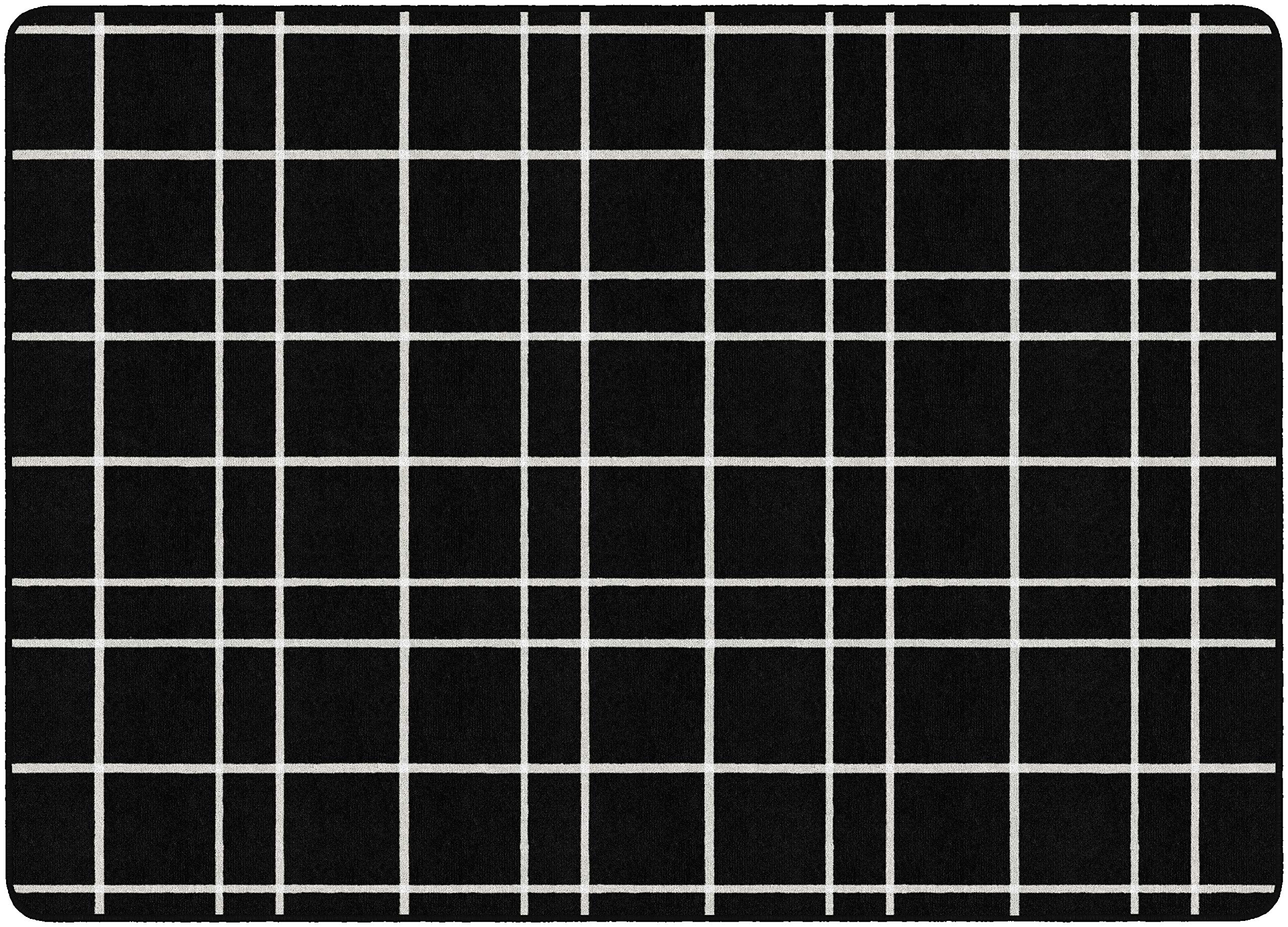 Premium Checkered Area Rug for Kids Classroom, Playroom, Living Room, Bedroom & Kitchen - 6' x 8'4