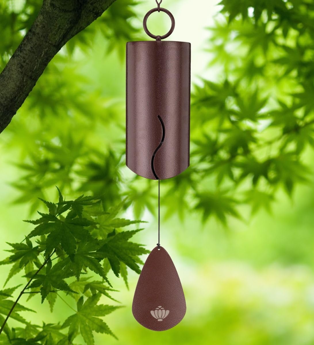 Regal Art & Gift 6-Inch Long Burgundy Wind Chime - Perfect for Garden, Patio, and Outdoor Decor