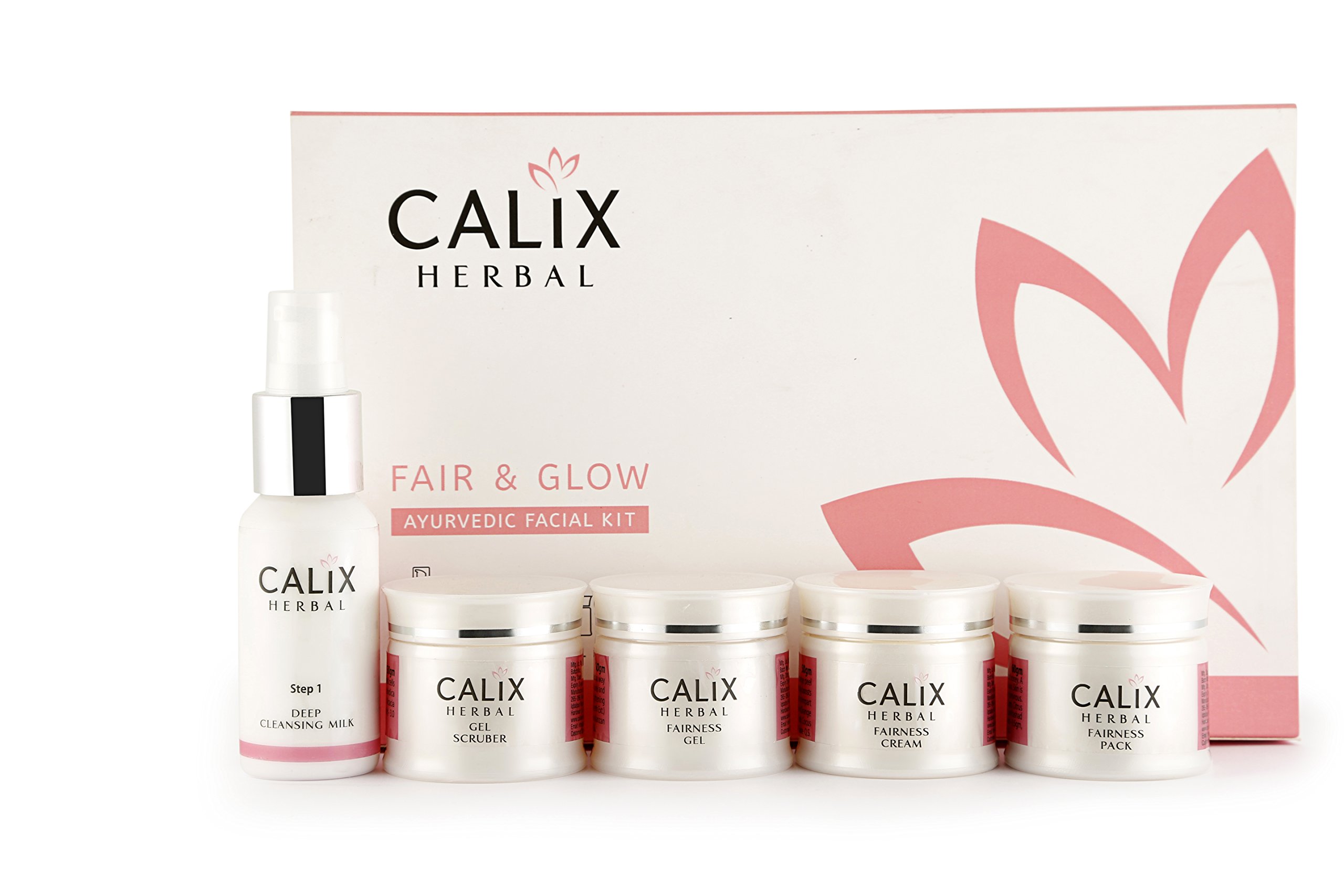 Organic Fair & Glow Ayurvedic Facial Kit for Brightening & Whitening Skin - Natural Herbal Skincare Set for Women & Men (5-Piece, 50g) | Perfect for Daily Glow, Radiance & Even Skin Tone at Home or Travel