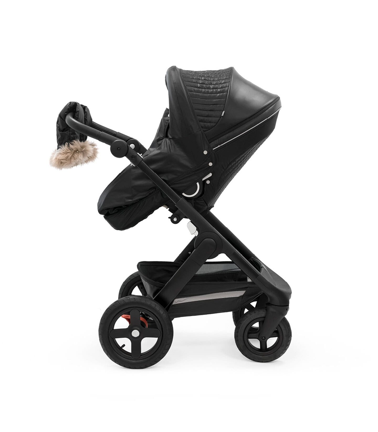 Stokke Xplory X Winter Kit - Black Stroller Accessories for Cold Weather | Baby Stroller Winter Cover & Footmuff for Newborn to Toddler | Perfect for Snowy Days & Outdoor Adventures