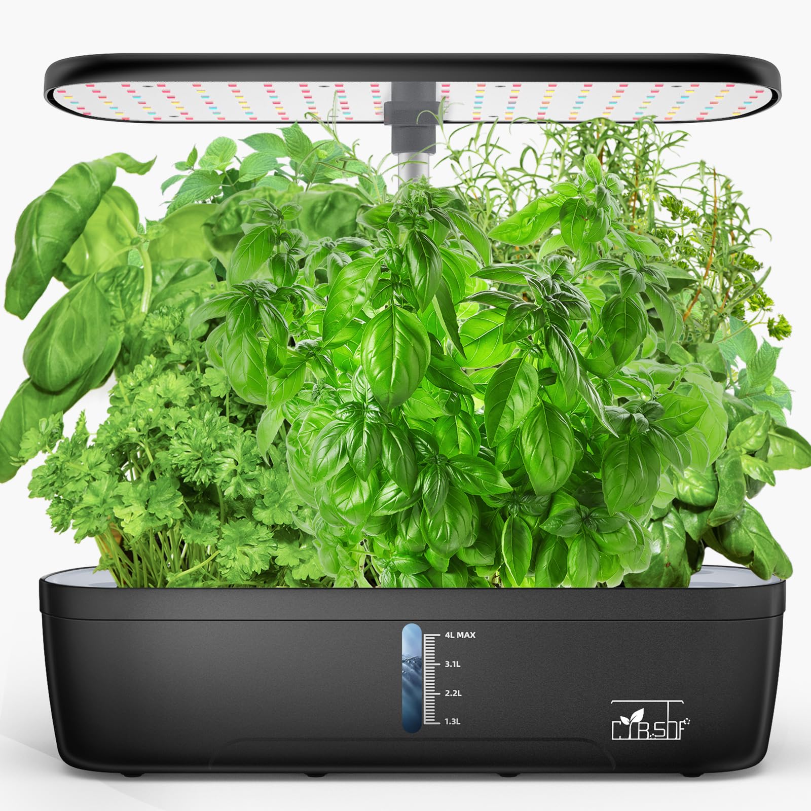 12 Pod Indoor Hydroponic Garden System with LED Grow Light - Adjustable Height up to 10.8