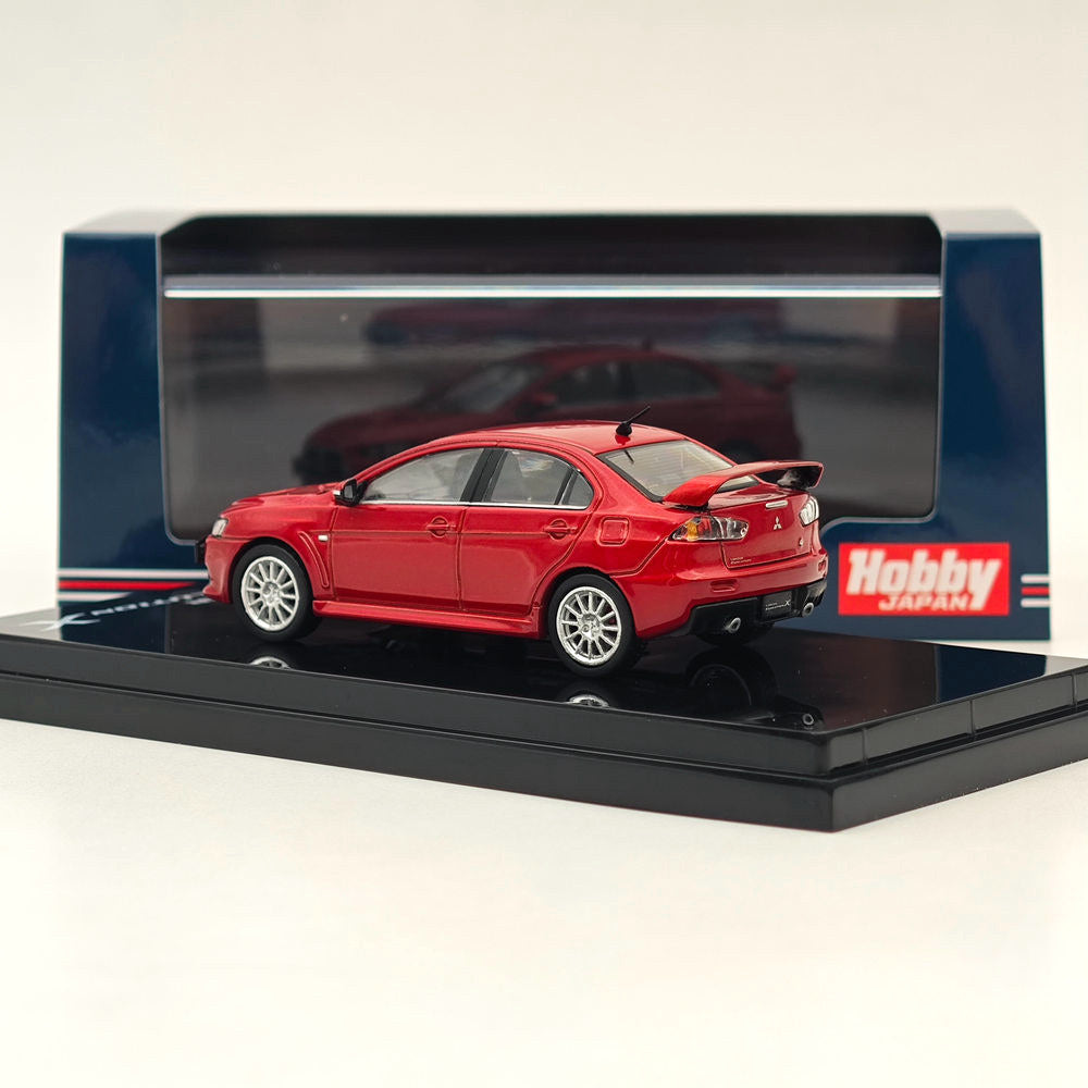 1/64 Mitsubishi Lancer Evolution X Phantom Red Metallic Diecast Model Car - Limited Collector's Edition for Car Enthusiasts & Display - Perfect for Showcases, Gifts, and Racing Collections
