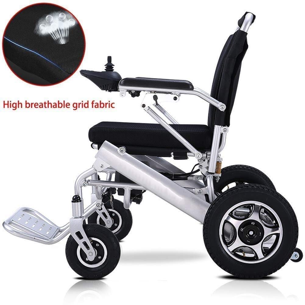 Lightweight Foldable Electric Wheelchair for Adults - Portable Mobility Scooter for Elderly & Disabled - Indoor & Outdoor Use for Shopping, Travel & Daily Activities