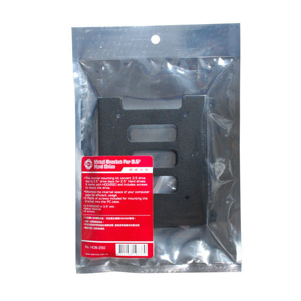 Evercool Metal Hard Drive Bracket - Convert 3.5