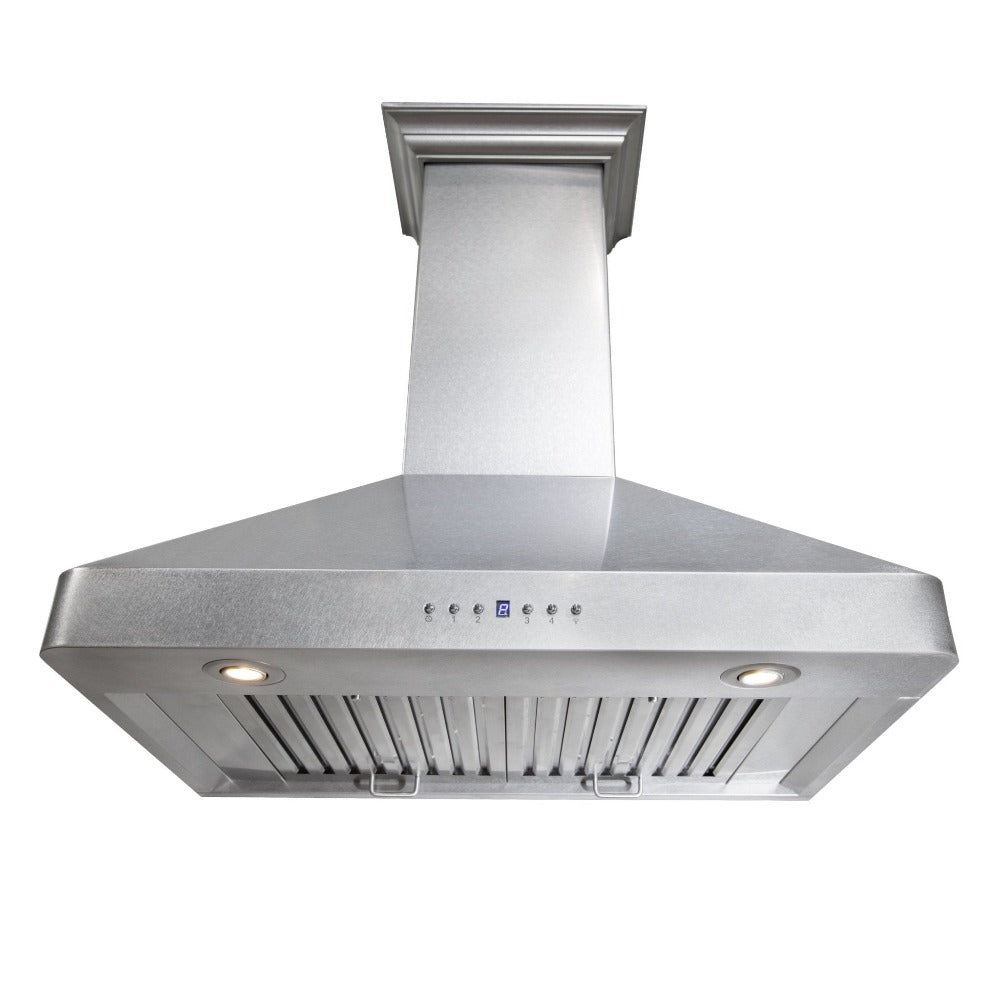 ZLINE 30 Inch Stainless Steel Wall Mount Range Hood - 8KF2S 30 Ducted Vent Hood for Kitchen, Satin Finish - Perfect for Modern Home Cooking & Ventilation