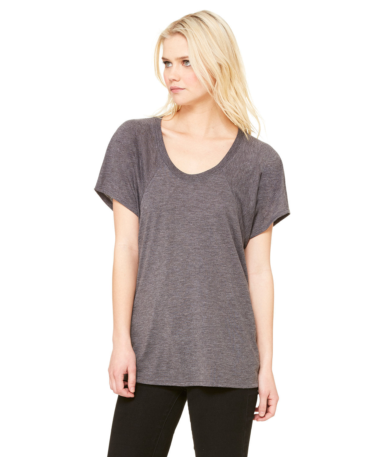 Bella + Canvas B8801 Women's Flowy Raglan T-Shirt - Soft & Comfortable Short Sleeve Tee for Casual Wear, Yoga, and Everyday Outfits