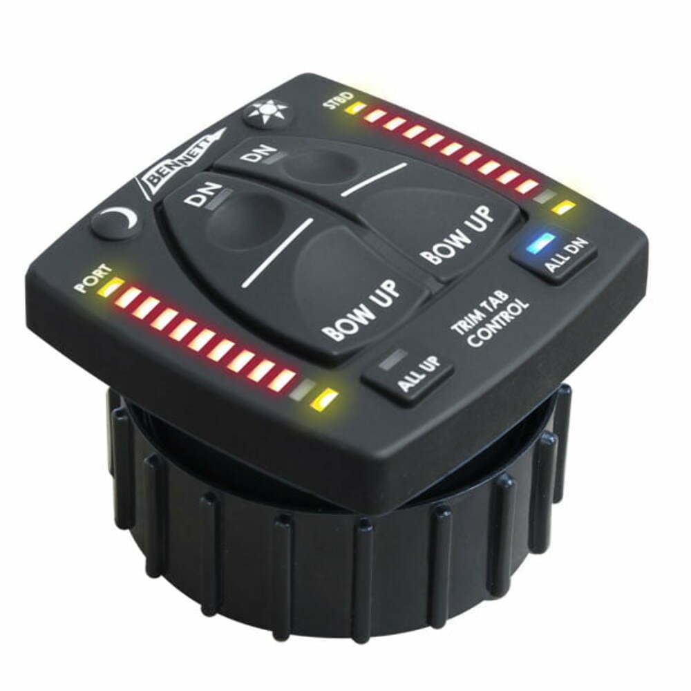 BENOBI9000H Hydraulic Trim Tab Control System with LED Indicator Lights – Perfect for Marine Boats and Watercraft