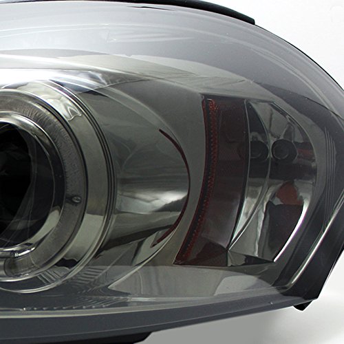 AKKON Smoked LED Halo Projector Headlights + LED Tail Lights for 2006-2013 Chevy Impala - Upgrade Your Car Lighting for Night Driving & Enhanced Style