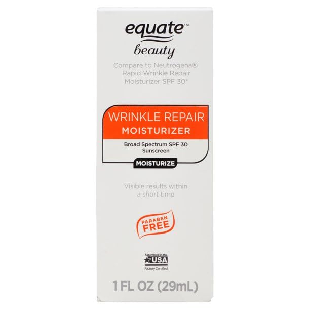 Maker Explorador Equate Wrinkle Repair Moisturizer with SPF 30 - 1oz Anti-Aging Face Cream & Gift Card - Perfect for Daily Skincare Routine and Sun Protection