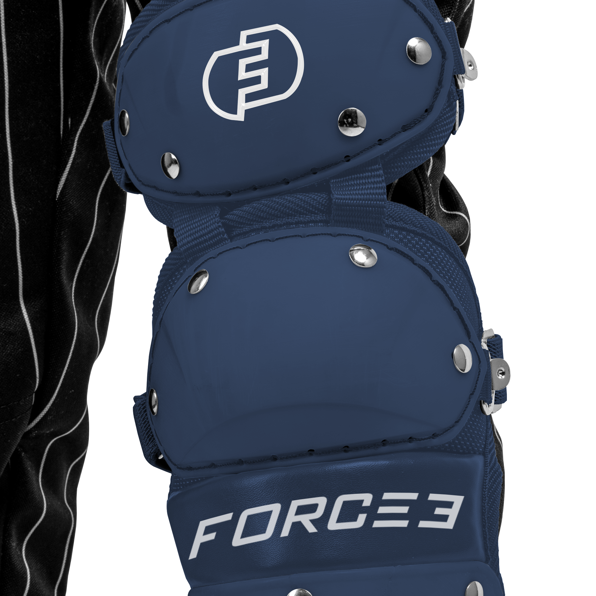FORCE3 Defender Catcher Leg Guards for Baseball - Youth Size 12.5, Ages 6-9 | Protective Gear for Junior Catchers | Perfect for Little League Games & Practice